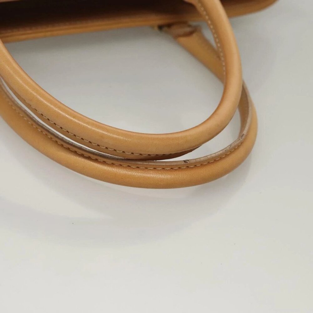 CELINE C Macadam Canvas Tote Bag Suede White Gold Auth mr1231 - Picture 8 of 16